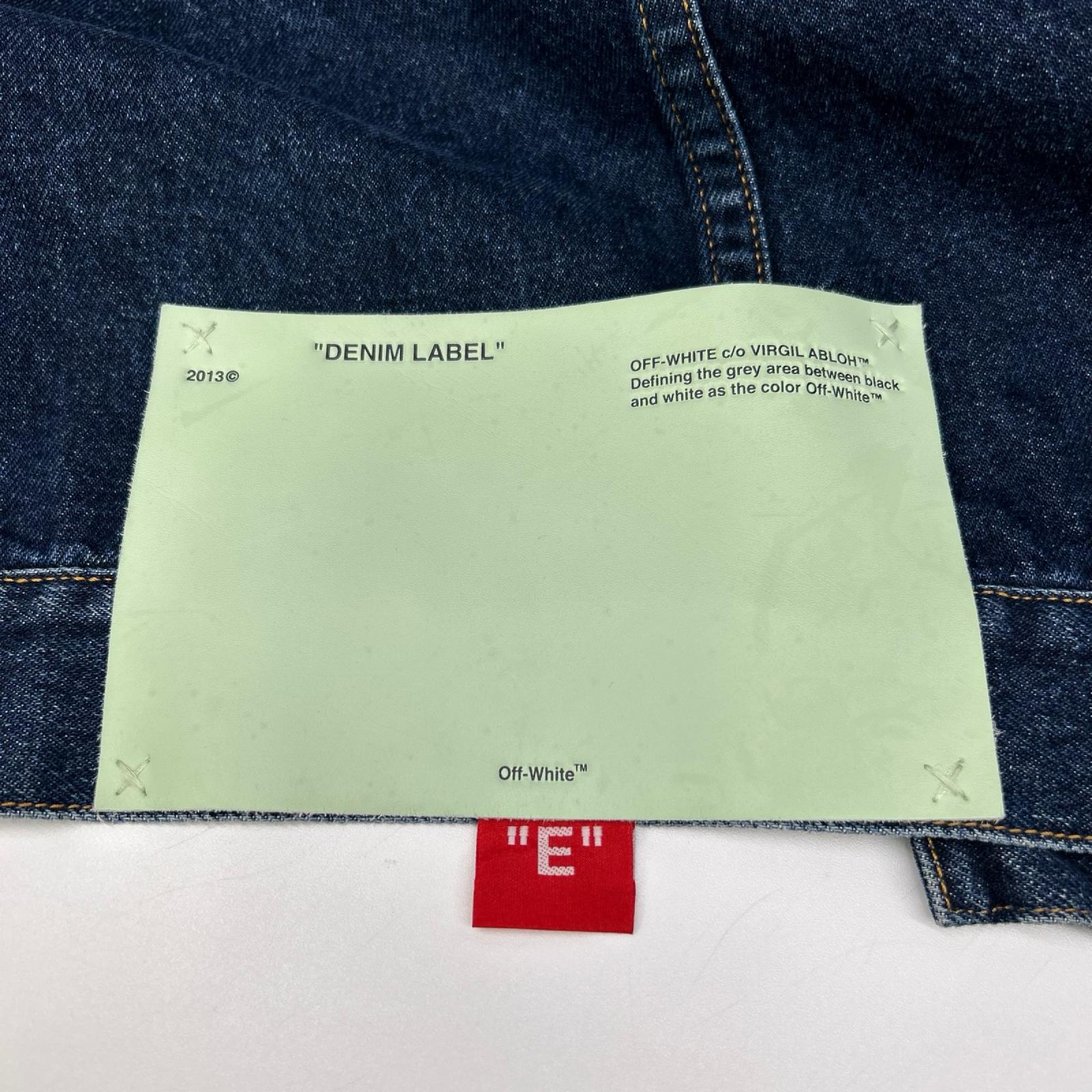 OFF-WHITE オフホワイト インディゴブルー エグジェラテッド デニムジャケット ジャケット