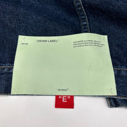 OFF-WHITE オフホワイト インディゴブルー エグジェラテッド デニムジャケット ジャケット
