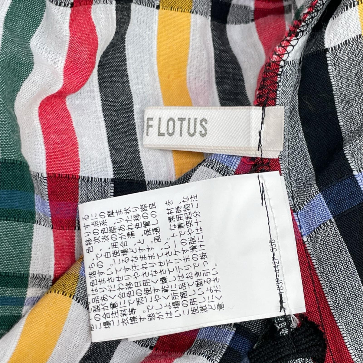 HOUSE OF LOTUS ハウスオブロータス 25年製 マルチカラー エンブロイダリーサッカーフレンチスリーブワンピース ワンピース