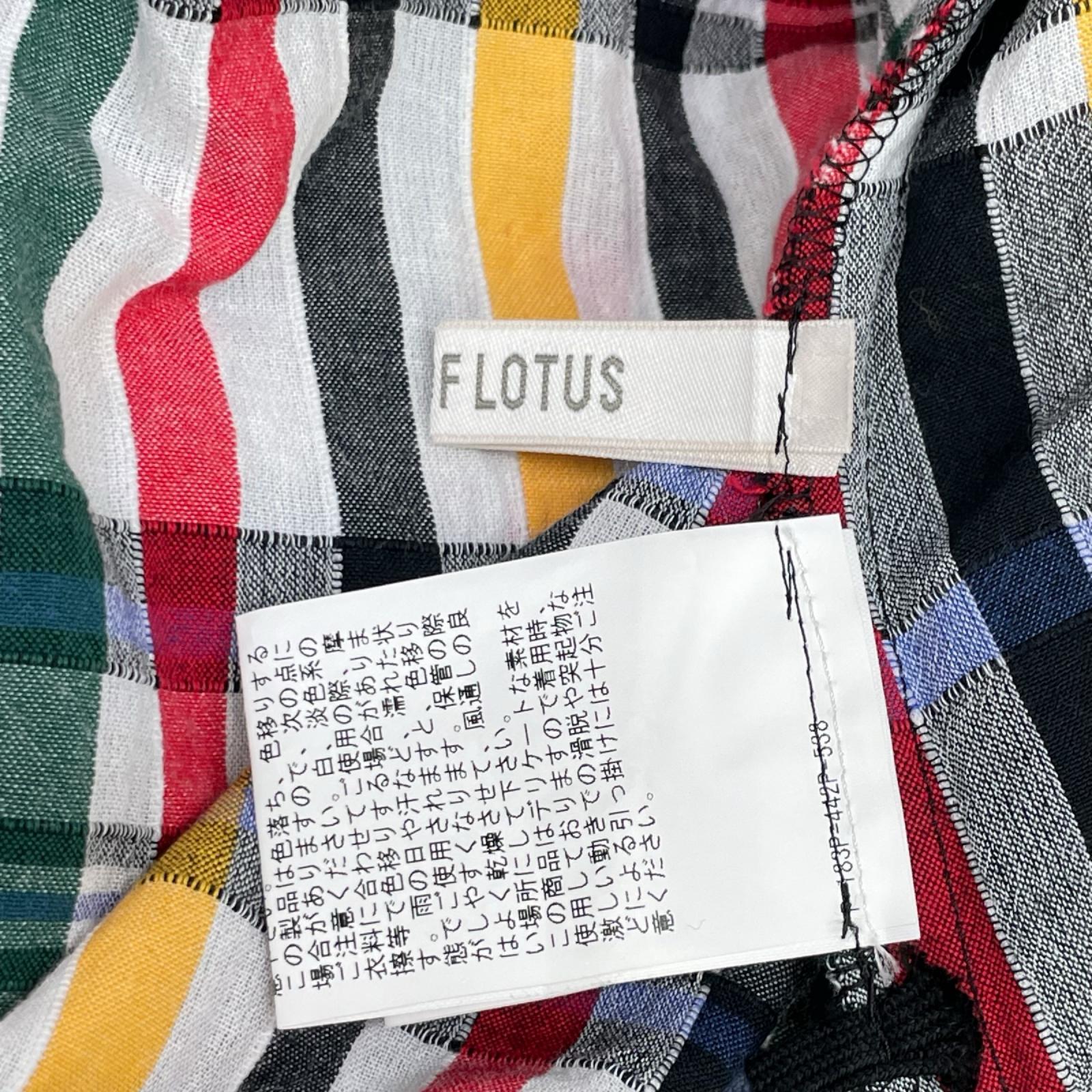 HOUSE OF LOTUS ハウスオブロータス 25年製 マルチカラー エンブロイダリーサッカーフレンチスリーブワンピース ワンピース