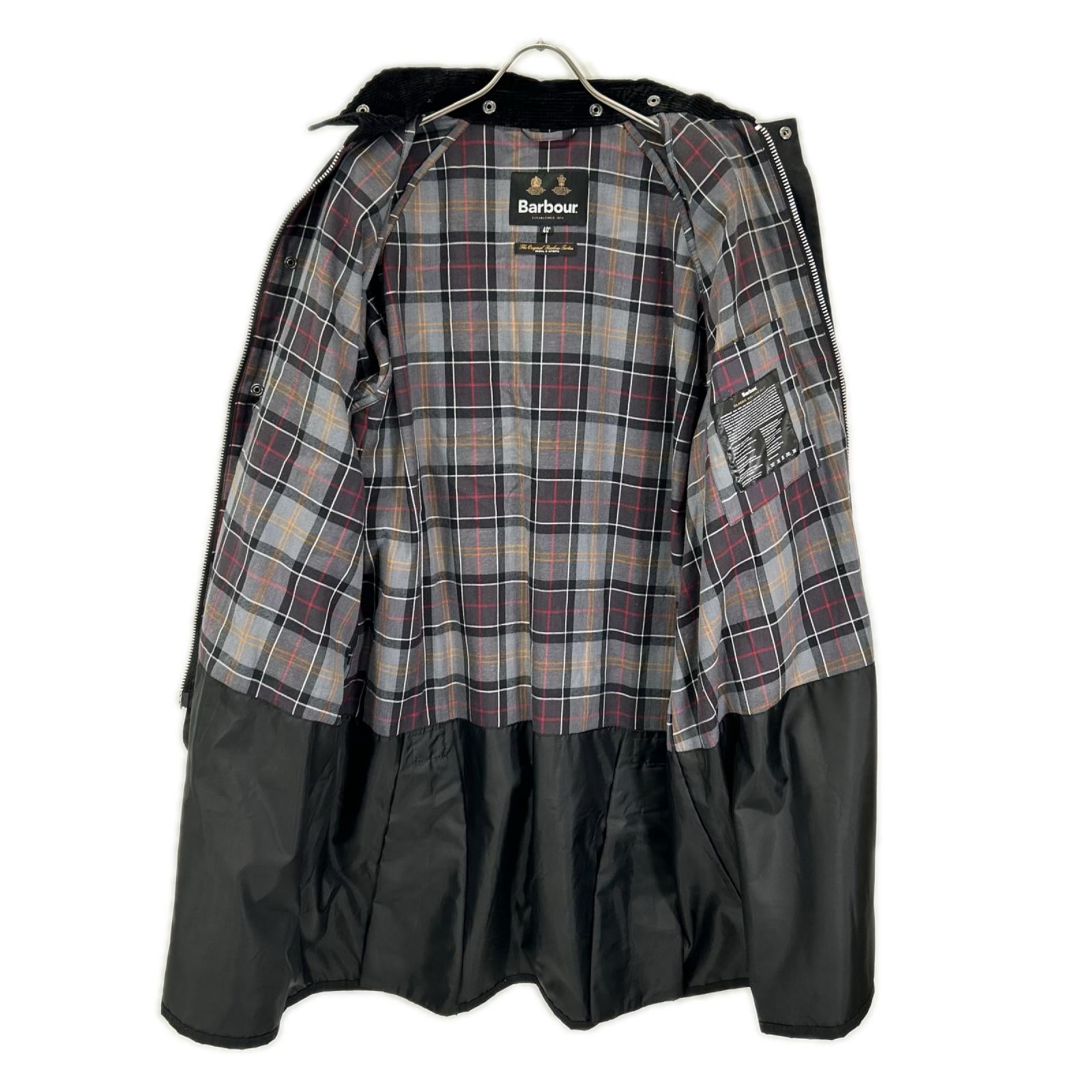Barbour バブアー 24AW 242MWX2344 ブラック Modified Exmoor Wax Coat コート