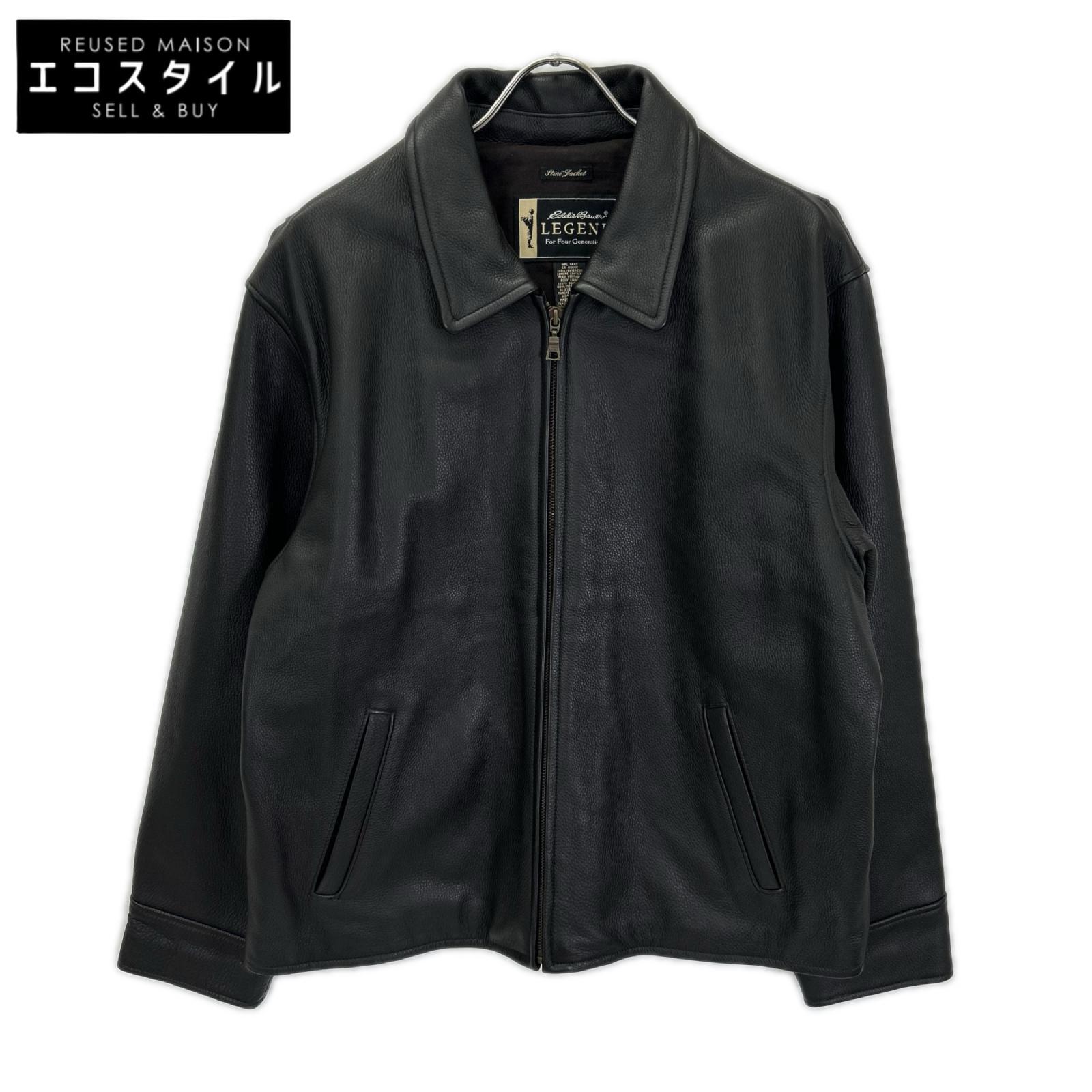 Eddie Bauer エディーバウアー ブラック レジェンド レザージャケット ジャケット