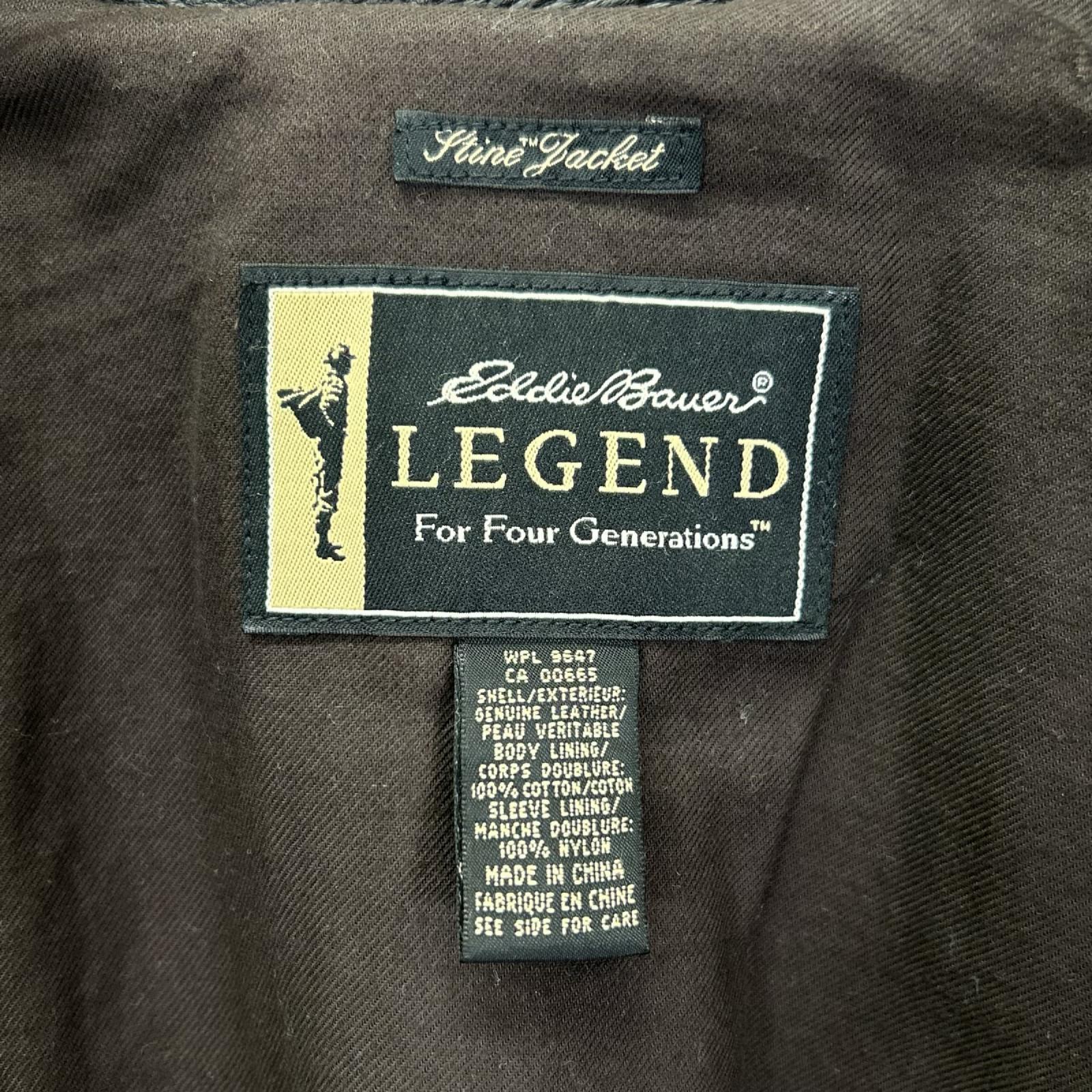 Eddie Bauer エディーバウアー ブラック レジェンド レザージャケット ジャケット