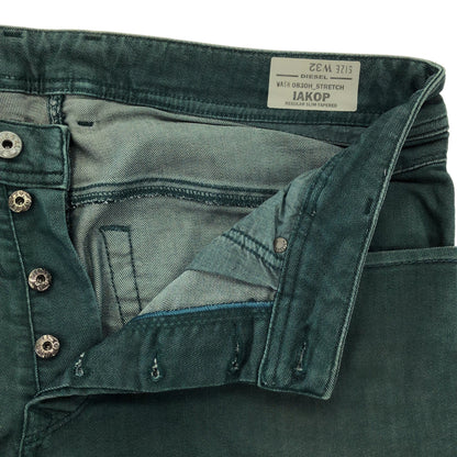 DIESEL ディーゼル グリーン IAKOP ストレッチ デニムパンツ ボトムス