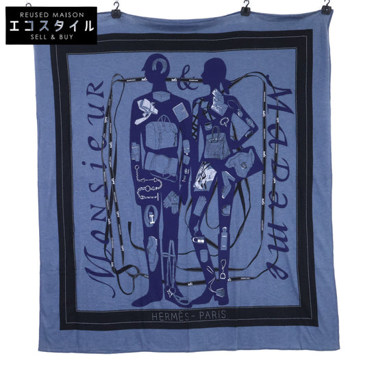 HERMES エルメス MONSIEUR ET MADAME ムッシュー＆マダム コットン スカーフ