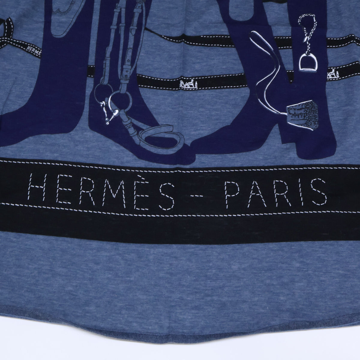 HERMES エルメス MONSIEUR ET MADAME ムッシュー＆マダム コットン スカーフ