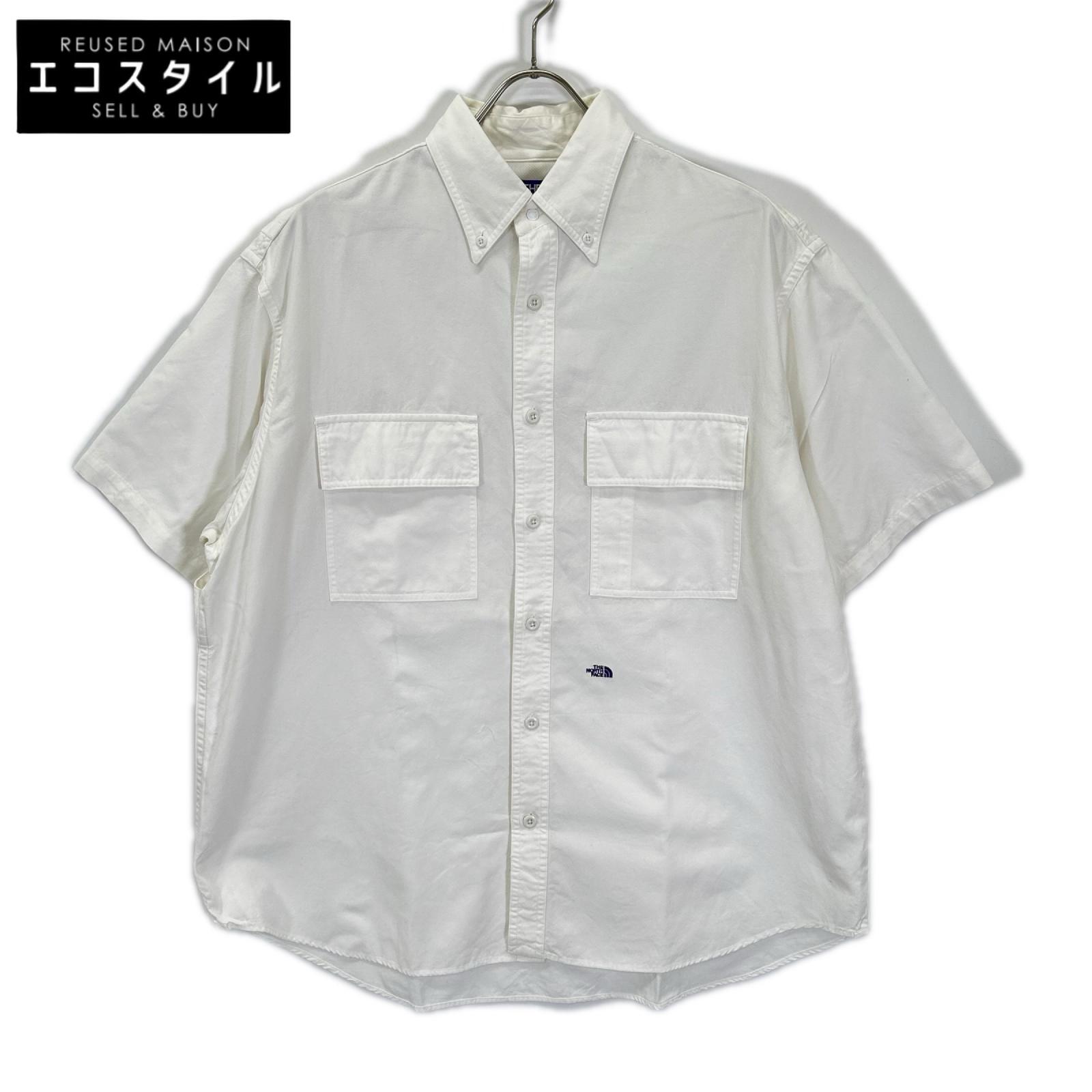 THE NORTH FACE PURPLE LABEL ザ ノースフェイス パープルレーベル NT3416N ホワイト Button Down Field S/S Shirt トップス