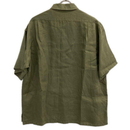 NIGEL CABOURN ナイジェルケーボン カーキ LINEN TWILL オープンカラー SS シャツ トップス