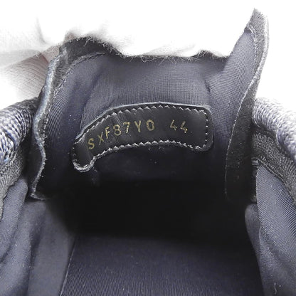 VALENTINO ヴァレンティノ 美品 クロシェ ローカット スニーカー シューズ メンズ ブラック×グレー 44 シューズ