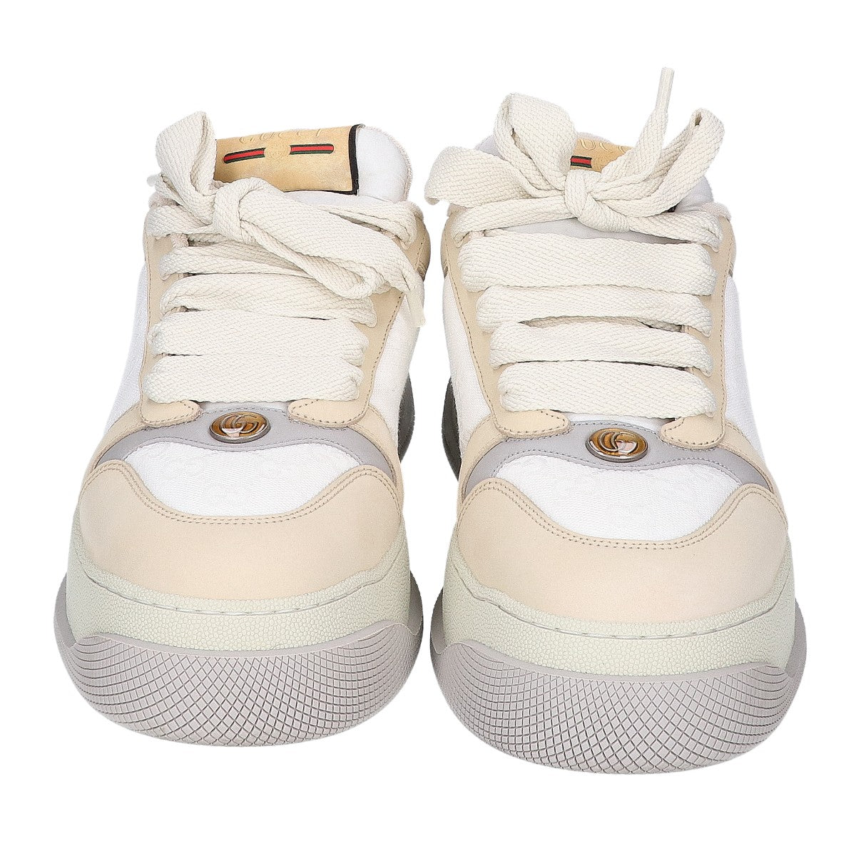 GUCCI グッチ ベージュ系 GG スクリーナー ローカットスニーカー シューズ