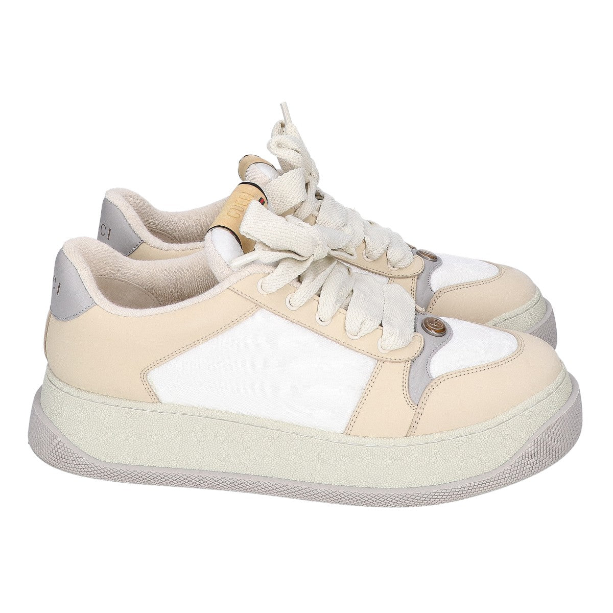 GUCCI グッチ ベージュ系 GG スクリーナー ローカットスニーカー シューズ