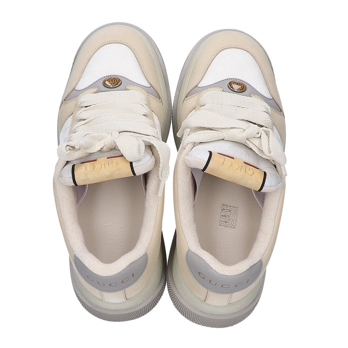 GUCCI グッチ ベージュ系 GG スクリーナー ローカットスニーカー シューズ