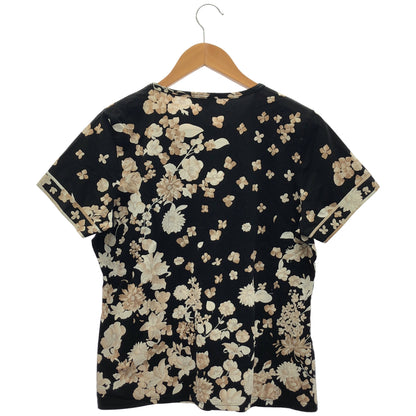 LEONARDSPORT レオナールスポーツ 0558637 ブラック 花柄 半袖Tシャツ トップス
