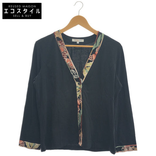 LEONARDSPORT レオナールスポーツ 0588086 Black×Multicolor Cardigan Top