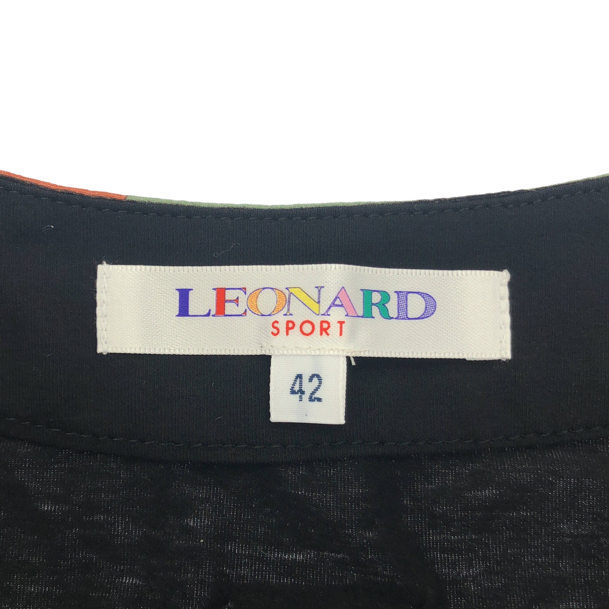 LEONARDSPORT レオナールスポーツ 0588086 ブラック×マルチカラー カーディガン トップス