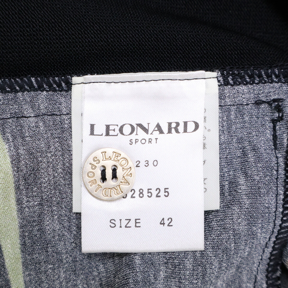 LEONARDSPORT レオナールスポーツ 0528525 ブラック×マルチカラー 花柄 カーディガン トップス
