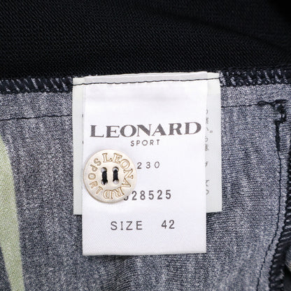LEONARDSPORT レオナールスポーツ 0528525 ブラック×マルチカラー 花柄 カーディガン トップス
