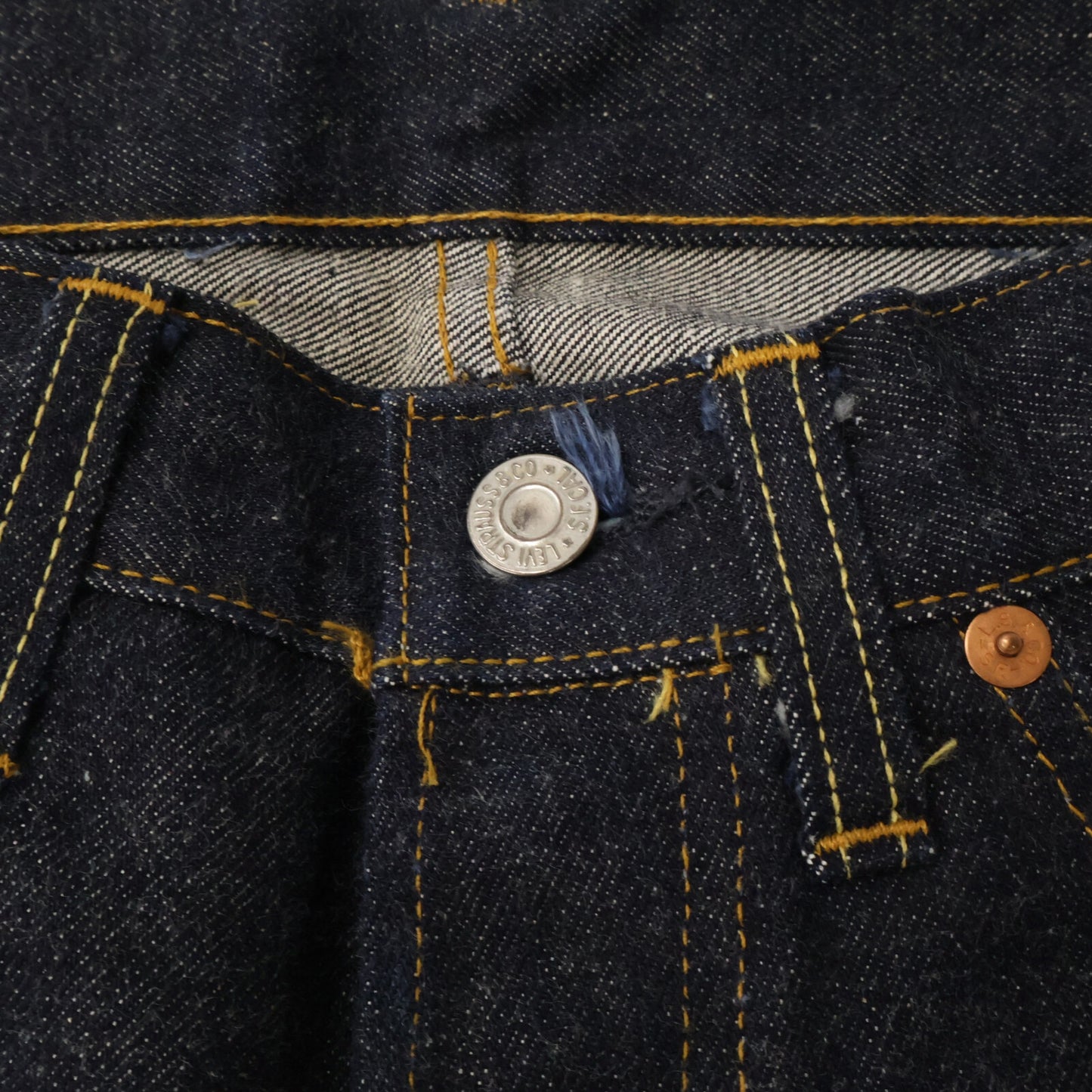 LEVI'S リーバイス 98年製 501XX バレンシア工場 裏ボタン刻印555 ボタンフライ デニムパンツ ボトムス