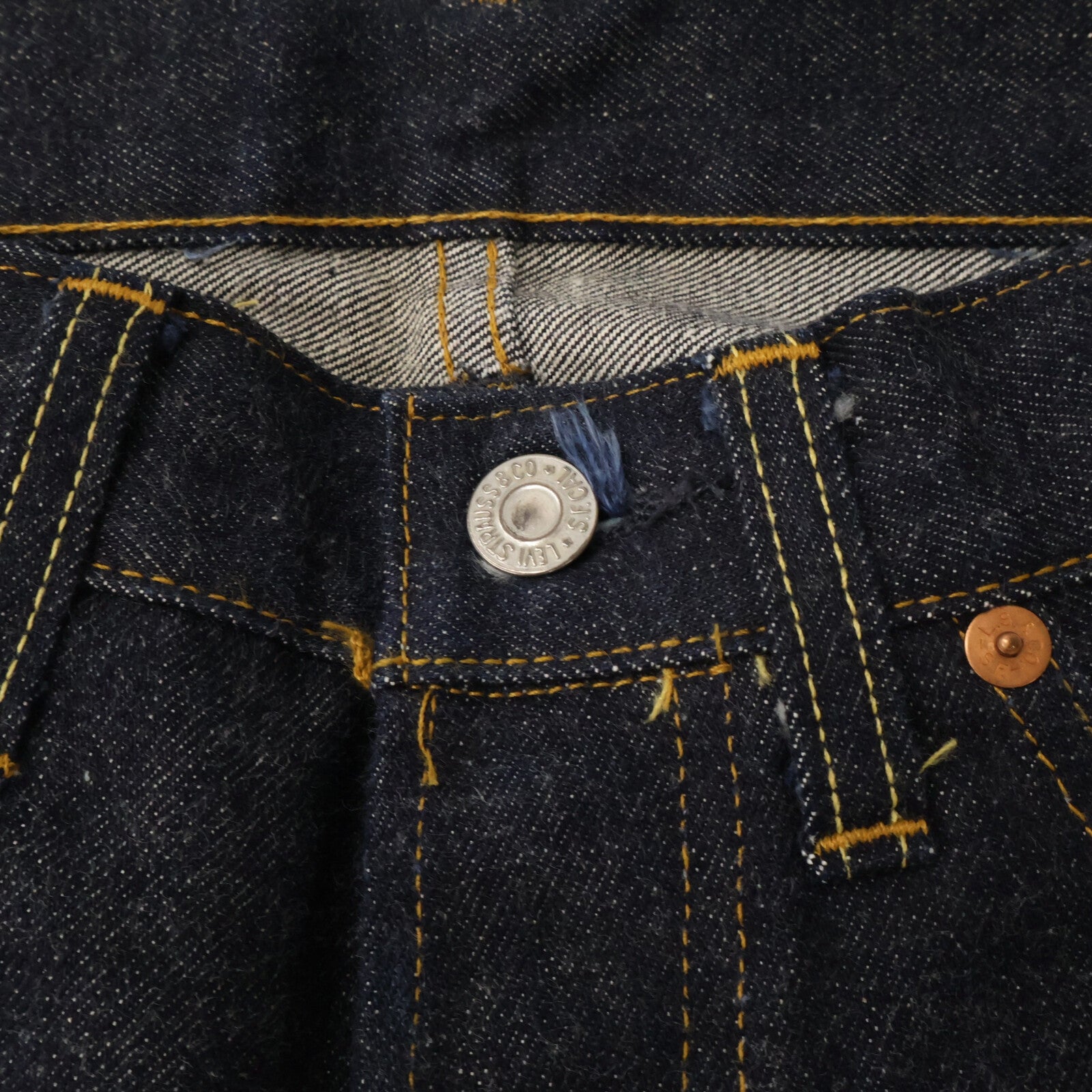 LEVI'S リーバイス 98年製 501XX バレンシア工場 裏ボタン刻印555 ボタンフライ デニムパンツ ボトムス