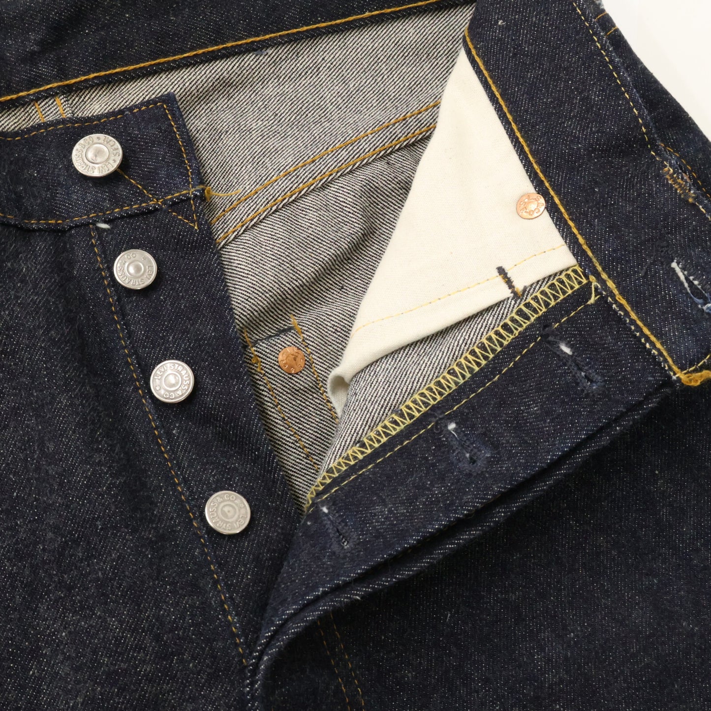 LEVI'S リーバイス 98年製 501XX バレンシア工場 裏ボタン刻印555 ボタンフライ デニムパンツ ボトムス