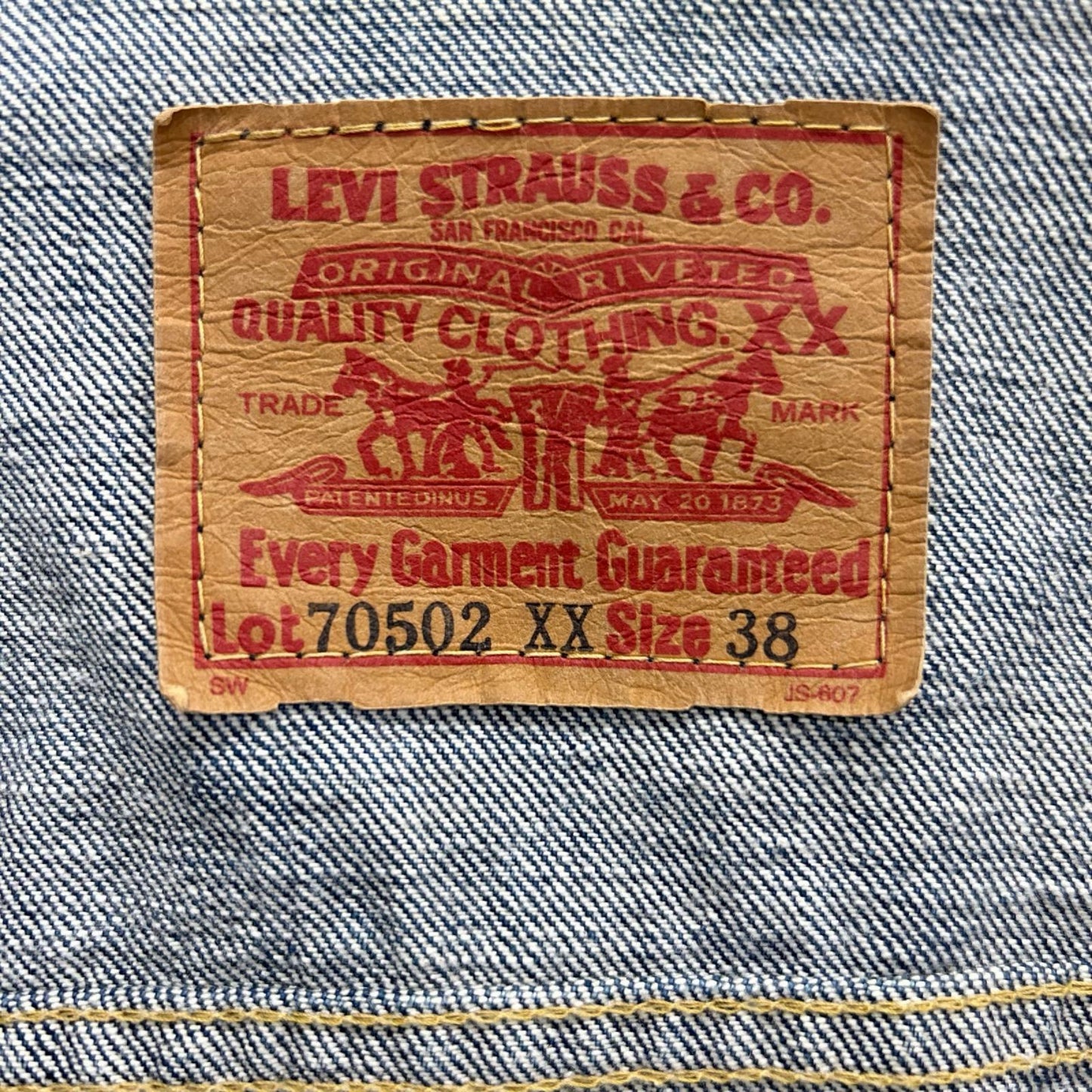 LEVI'S リーバイス 70502XX インディゴ ファースト デニムジャケット ジャケット