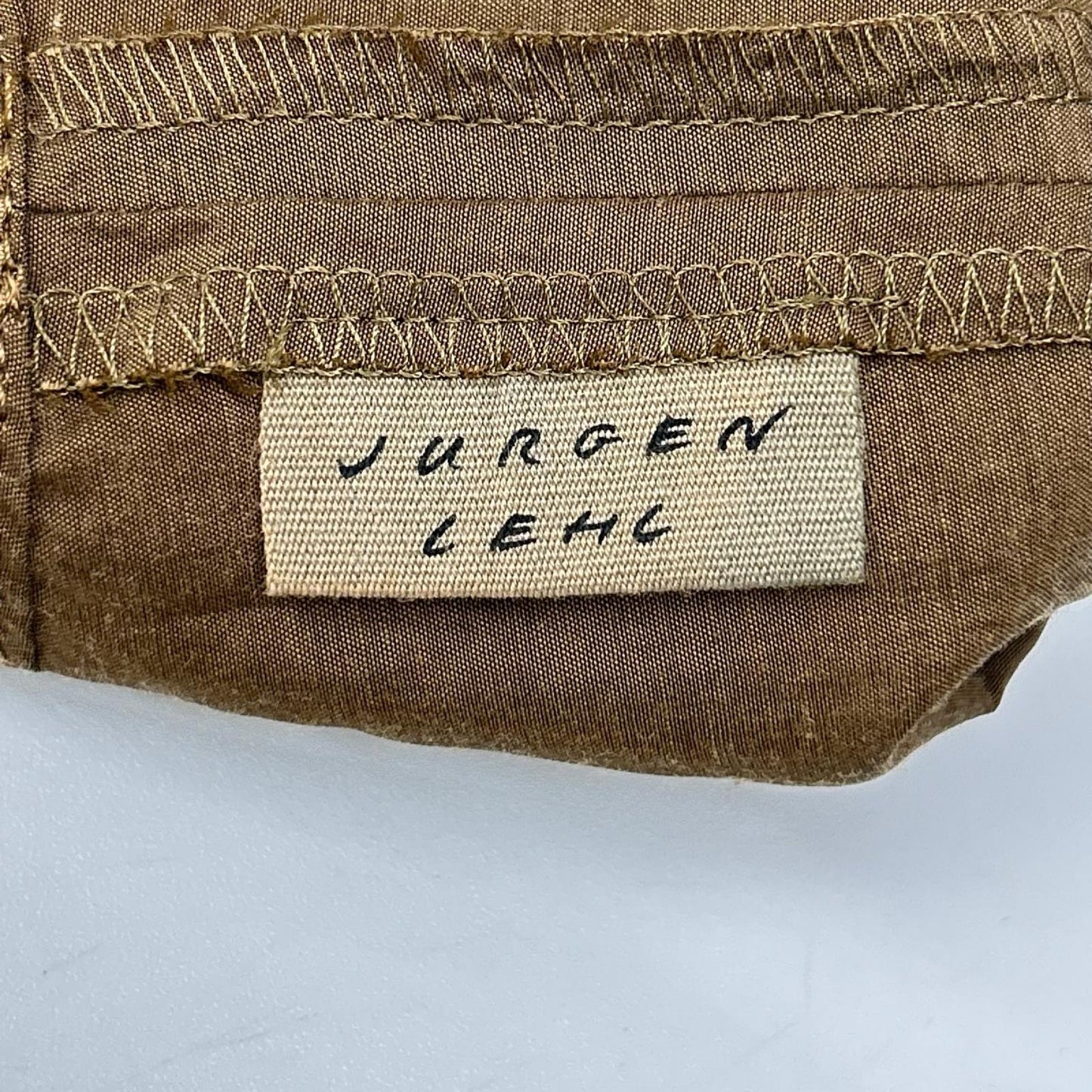 JURGEN LEHL ヨーガンレール ブラウン ボートネック サイドリボン 半袖ワンピース ワンピース