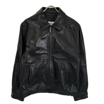 CalvinKlein カルバンクライン ブラック レザー シングルライダース ジャケット ジャケット
