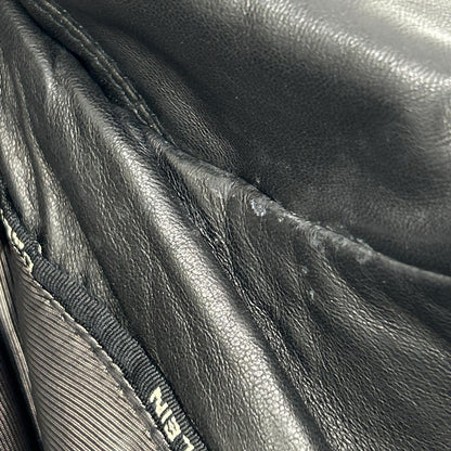 CalvinKlein カルバンクライン ブラック レザー シングルライダース ジャケット ジャケット