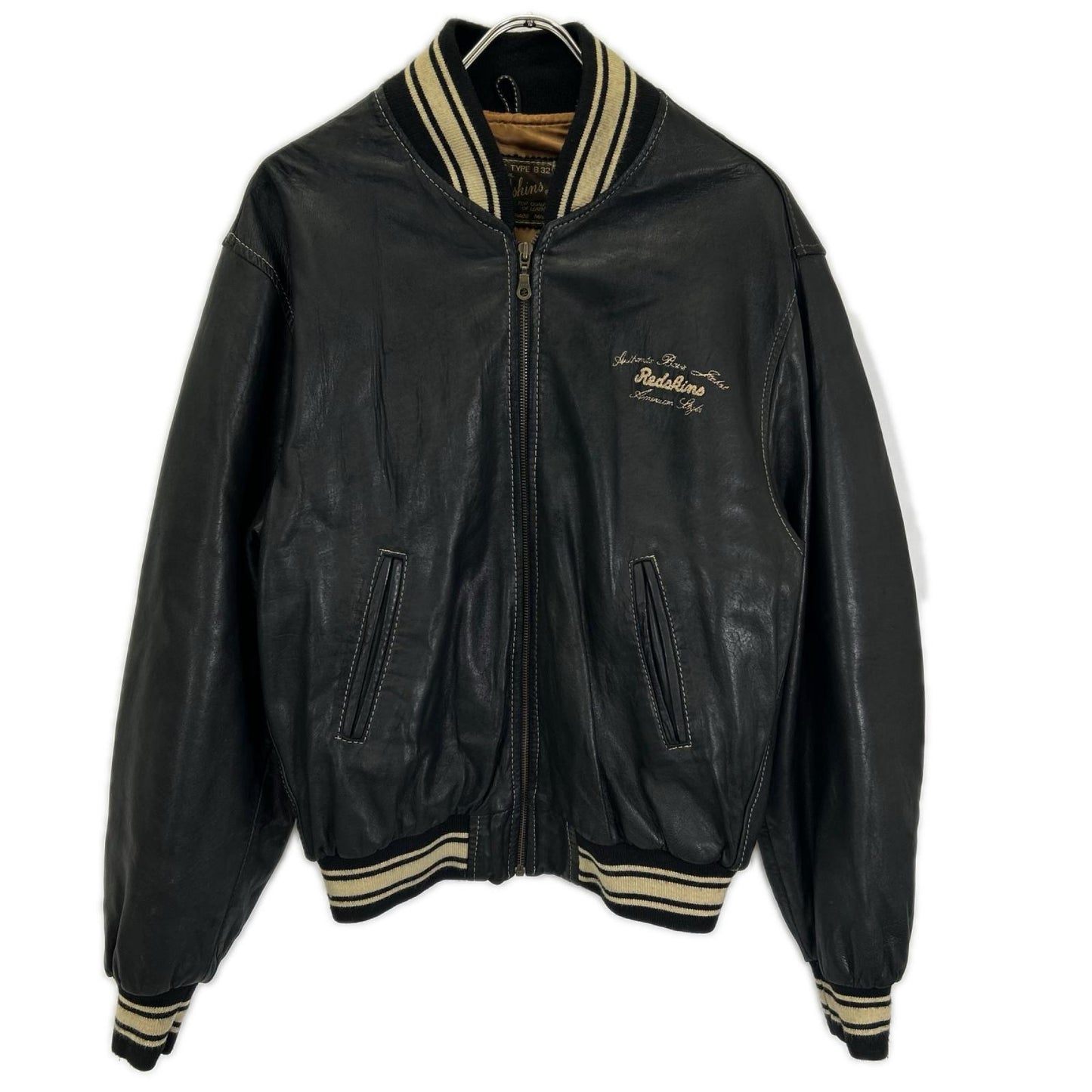 その他ブランド 【REDSKINS】ブラック B-32 ブルゾン ジャケット