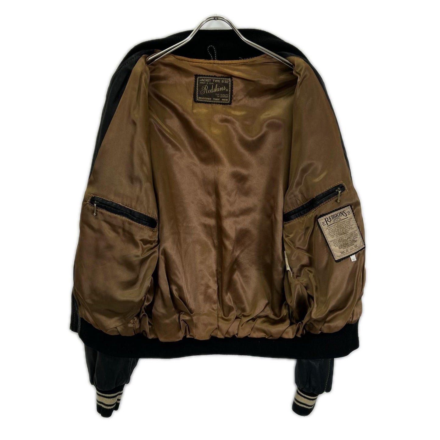 その他ブランド 【REDSKINS】ブラック B-32 ブルゾン ジャケット