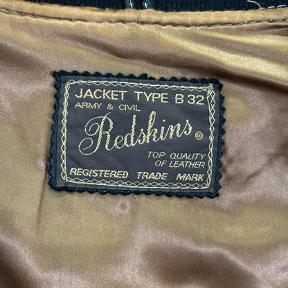 その他ブランド 【REDSKINS】ブラック B-32 ブルゾン ジャケット