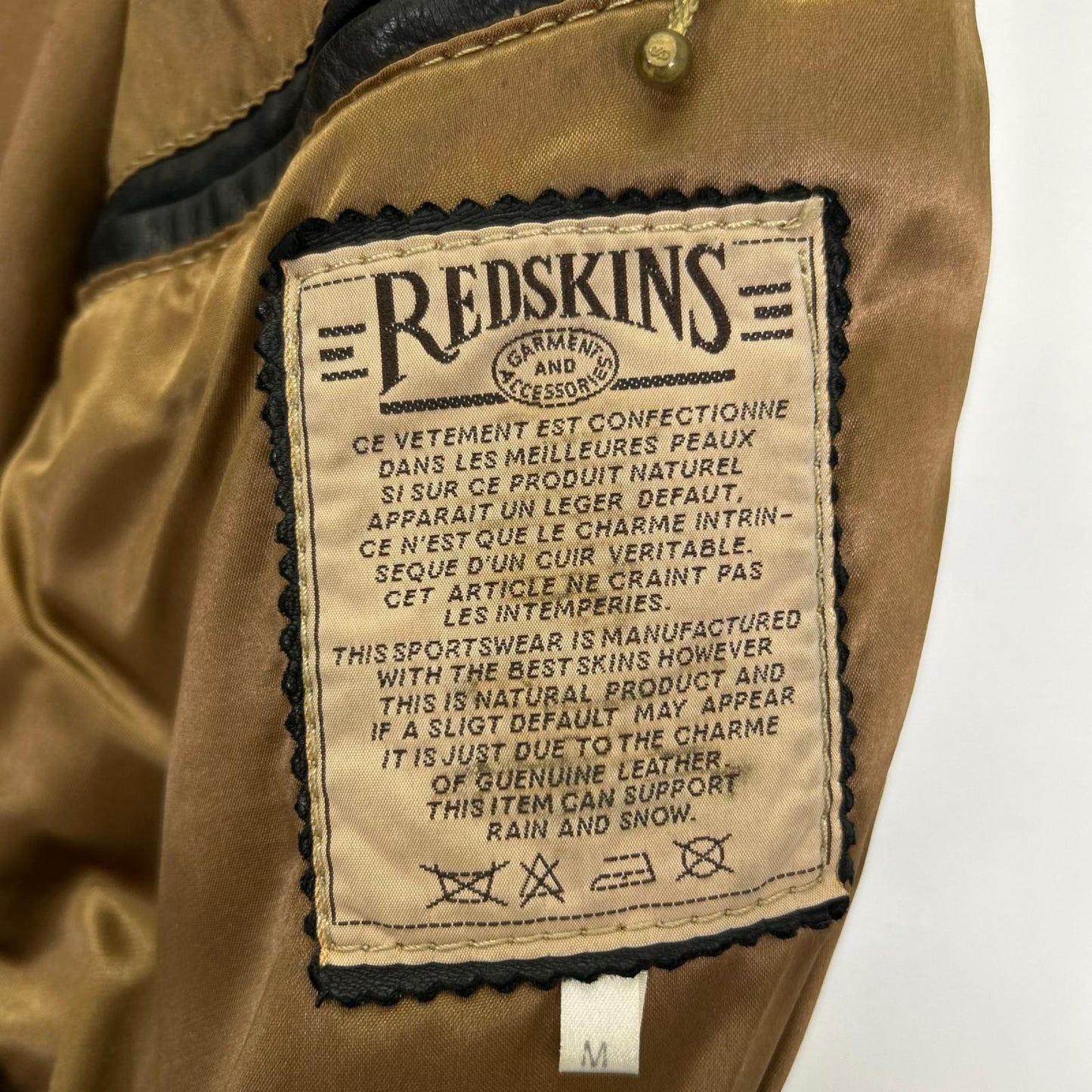 その他ブランド 【REDSKINS】ブラック B-32 ブルゾン ジャケット