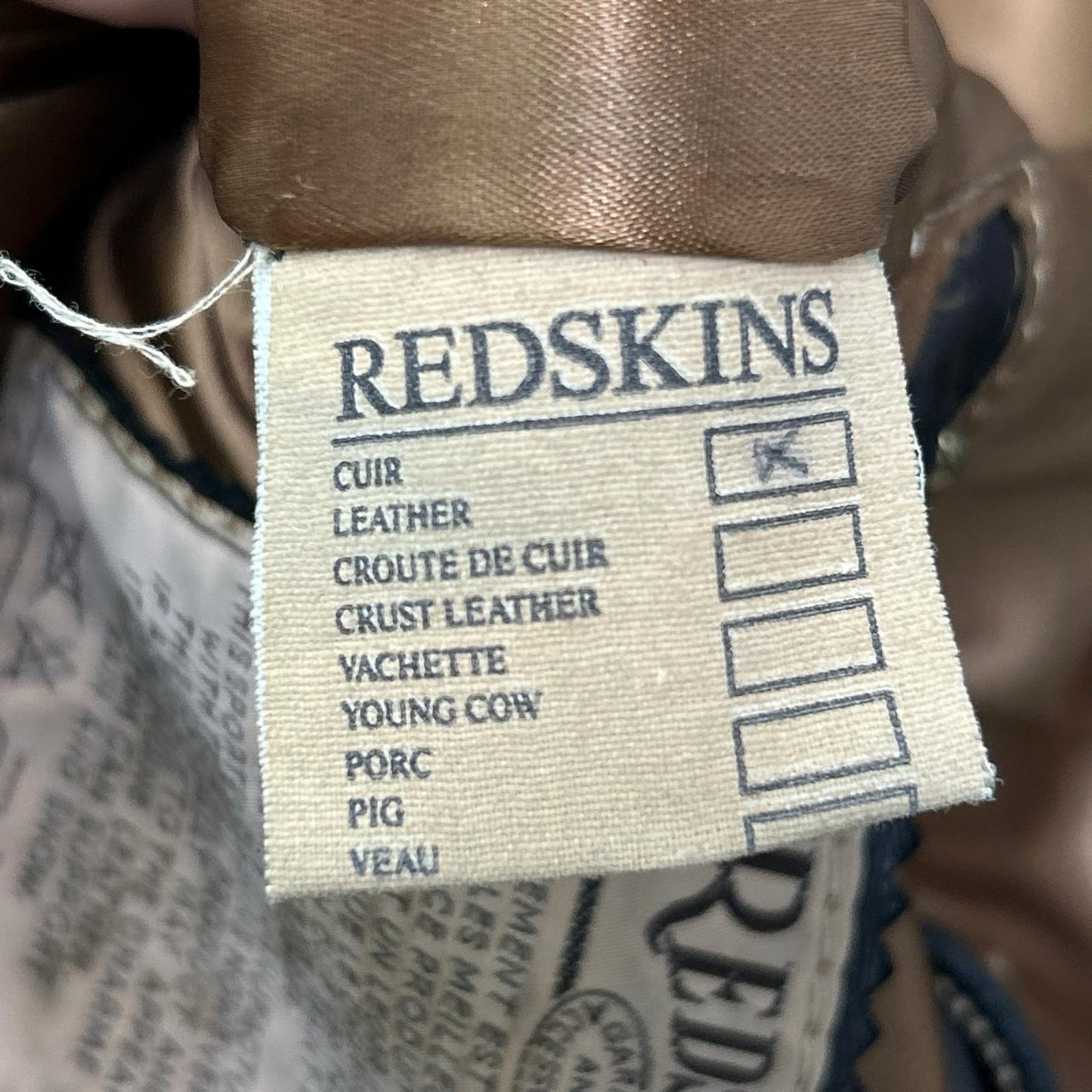 その他ブランド 【REDSKINS】ブラック B-32 ブルゾン ジャケット