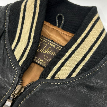 その他ブランド 【REDSKINS】ブラック B-32 ブルゾン ジャケット