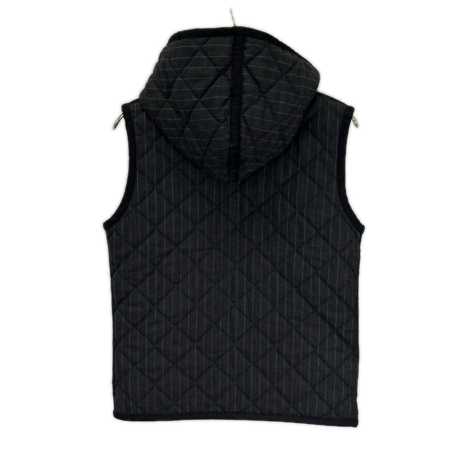 LAVENHAM ラベンハム グレー×レッド ストライプ キルティングベスト ベスト