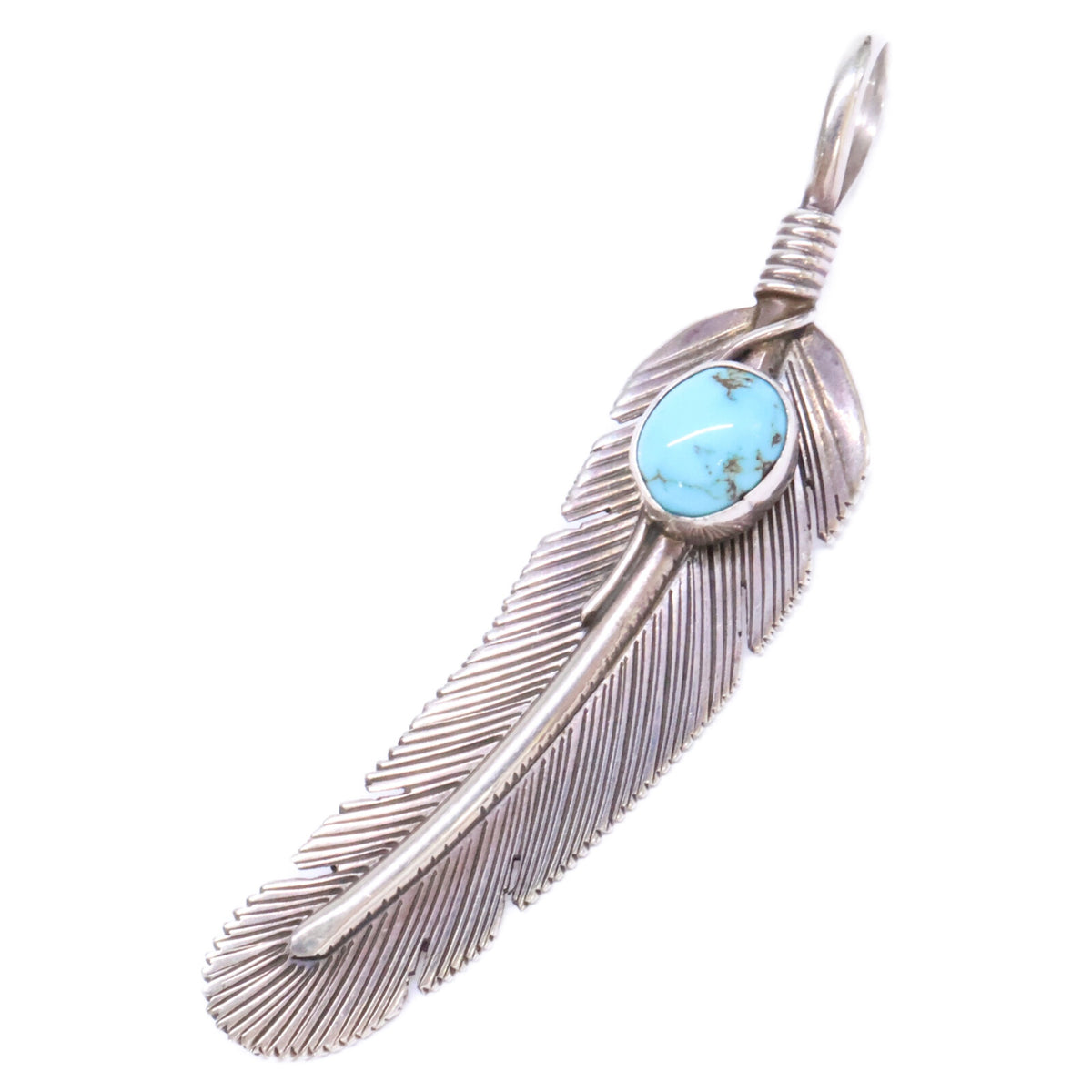 HARVEY MACE ハーヴィー メイス STERLING ターコイズ フェザー ペンダントトップ