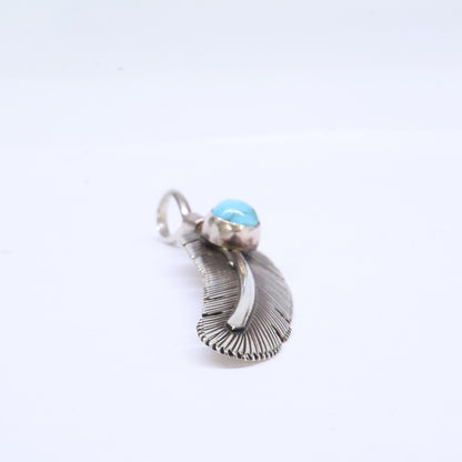 HARVEY MACE ハーヴィー メイス STERLING ターコイズ フェザー ペンダントトップ