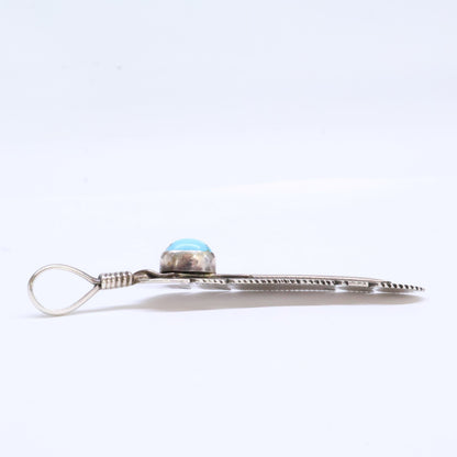 HARVEY MACE ハーヴィー メイス STERLING ターコイズ フェザー ペンダントトップ