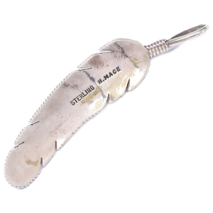 HARVEY MACE ハーヴィー メイス STERLING ターコイズ フェザー ペンダントトップ