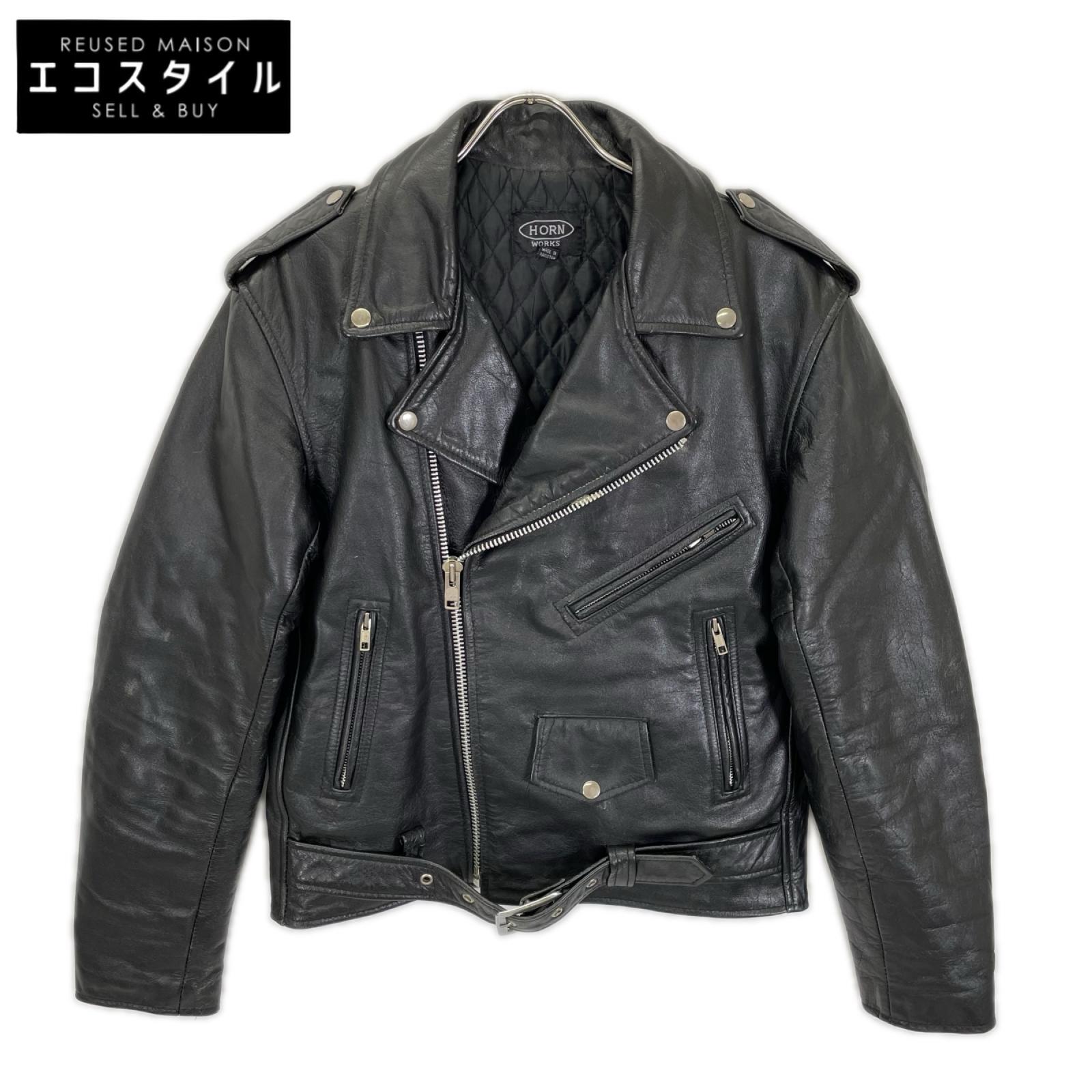 HORN WORKS ホーンワークス ブラック レザー ジャケット ジャケット