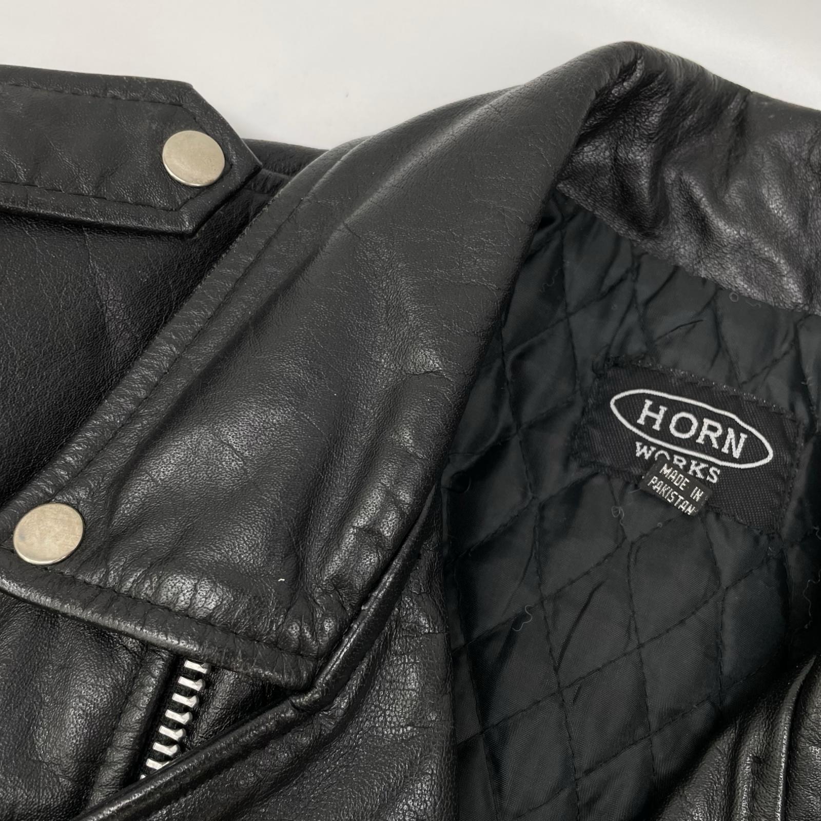HORN WORKS ホーンワークス ブラック レザー ジャケット ジャケット