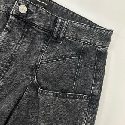 ISABEL MARANT イザベルマラン PA2261 22H0201 ブラック ワイドレッグ ジーンズ ボトムス