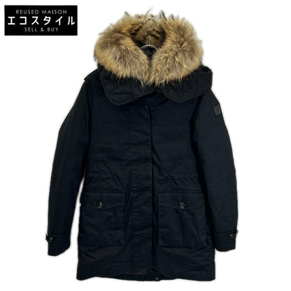 WOOLRICH ウールリッチ WWCPS2760 ブラック ファー付き モッズコート コート