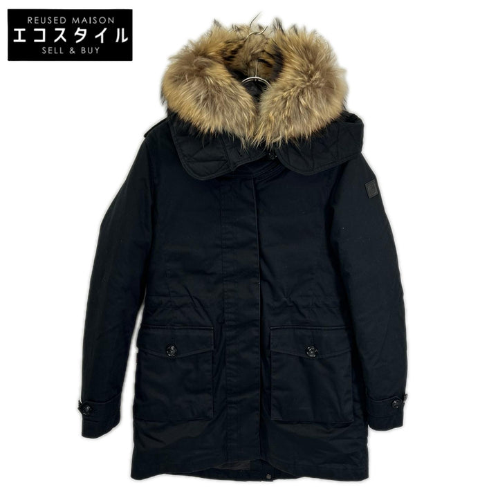 WOOLRICH ウールリッチ WWCPS2760 ブラック ファー付き モッズコート コート
