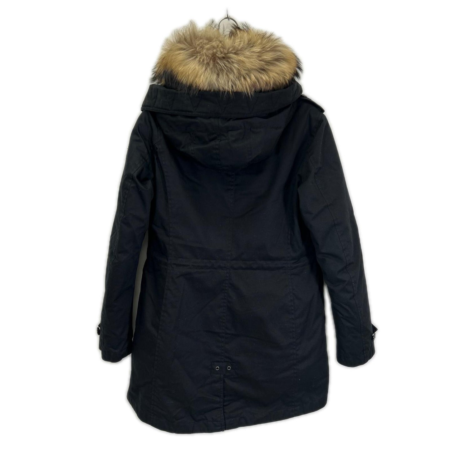 WOOLRICH ウールリッチ WWCPS2760 ブラック ファー付き モッズコート コート