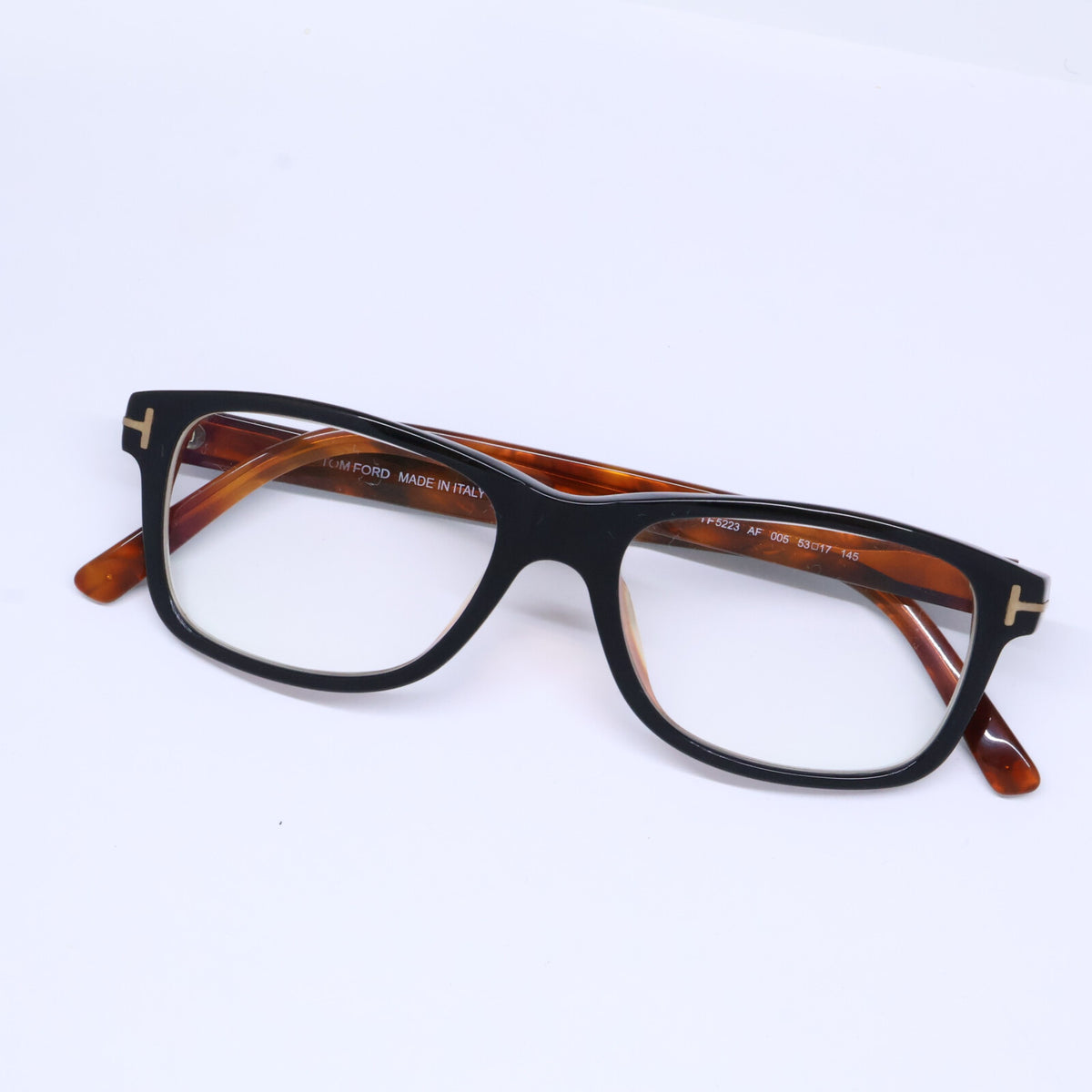 TOM FORD トムフォード TF5223 AF 005 度入りレンズ アジアンフィット スクエアシェイプ アイウェア 眼鏡