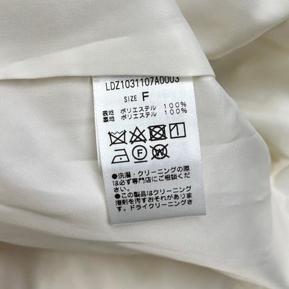 Loungedress ラウンジドレス ホワイト ツイード ノーカラージャケット ジャケット