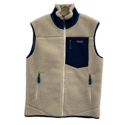 Patagonia パタゴニア 23048FA19 アイボリー×ブルー クラシックレトロX フリースベスト ベスト