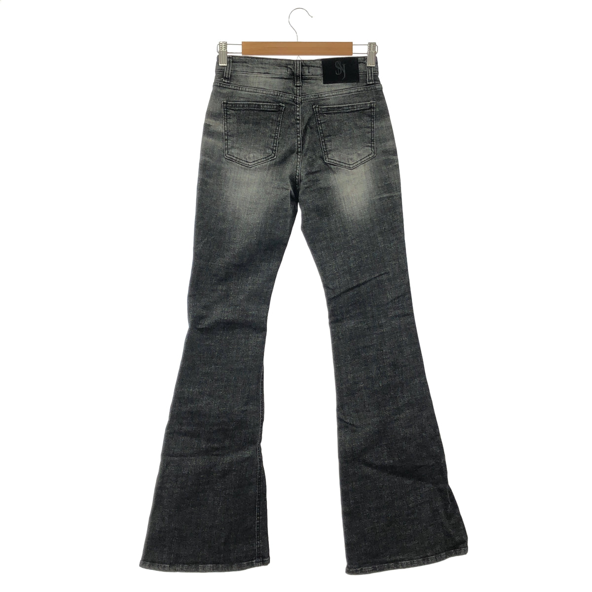 その他ブランド 【SYNERJYN.】ブラック CAT WASHING MID-RISE ジーンズ ボトムス
