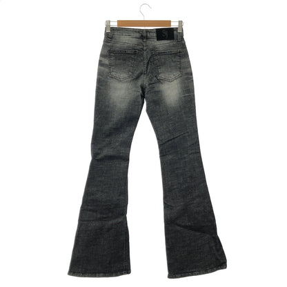 その他ブランド 【SYNERJYN.】ブラック CAT WASHING MID-RISE ジーンズ ボトムス
